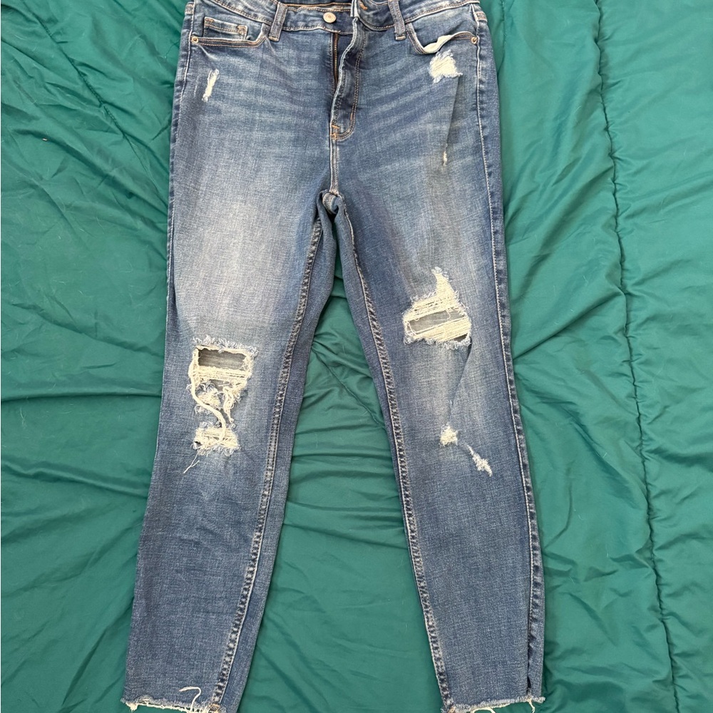 Old Navy Distressed Skinny Jeans - Blue